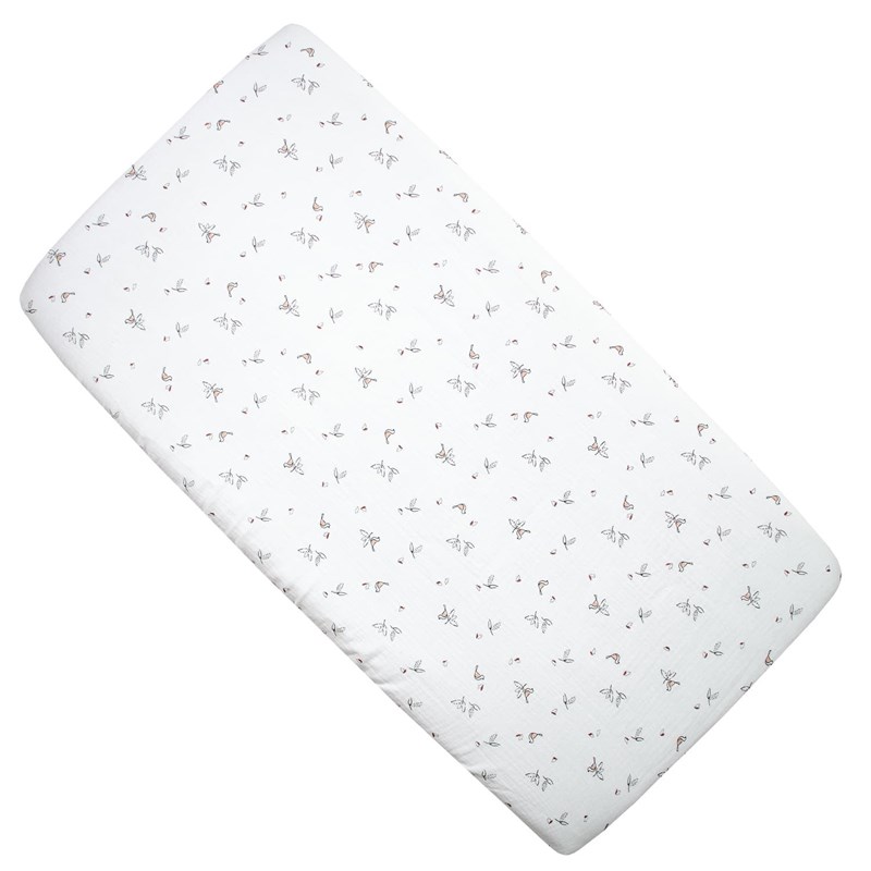 Drap housse berceau gaze de coton melody