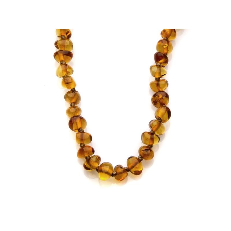LIGURIUS Collana In Ambra Baltica Naturale E Argento 925 Con Ciondolo Tune Melody - Catena Regolabile 45-50 Cm In Conf. Regalo