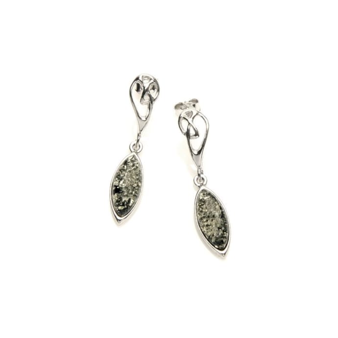 Boucles D'oreilles Argent Et Ambre Naturel – Vintage, Légères Et élégantes