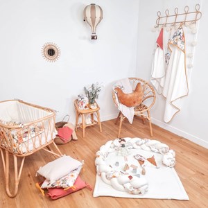 Drap housse berceau coton néo vintage