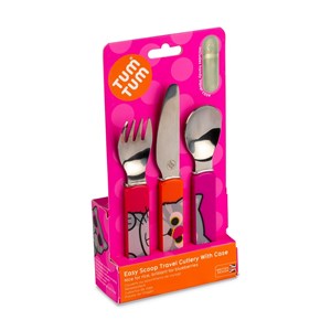 Lot de 3 couverts avec étui bluebell tum