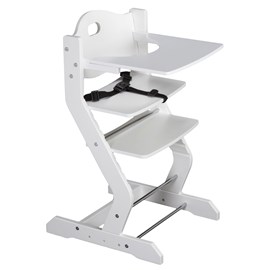 Chaise haute pour bébé, blanc