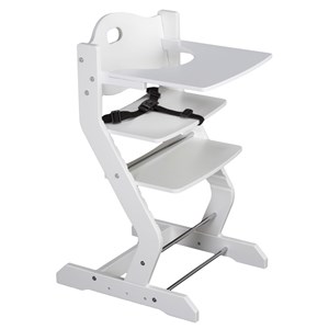 Chaise haute pour bébé, blanc