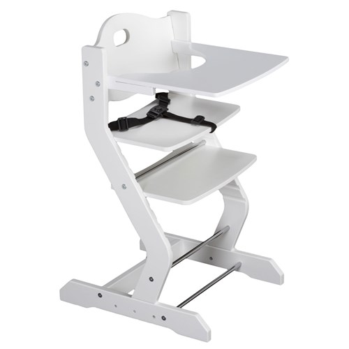 Tissy - Chaise haute pour bébé, blanc