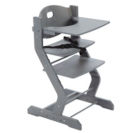 Chaise haute pour bébé, gris