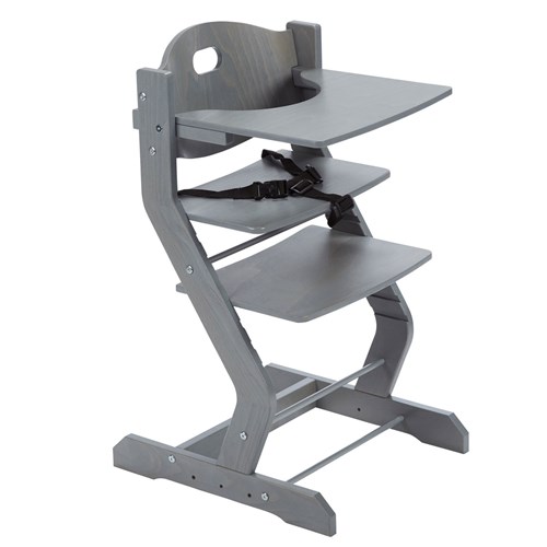 Tissy - Chaise haute pour bébé, gris