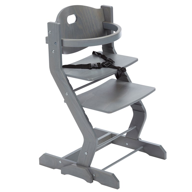 Chaise haute pour bébé, gris (Tissy) - Image 2