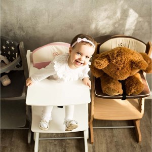 Chaise haute évolutive bébé bois