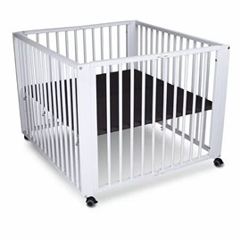 Parc bébé pliable moritz blanc 84 x 143