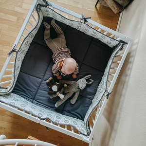 Parc bébé pliable moritz blanc 84 x 143