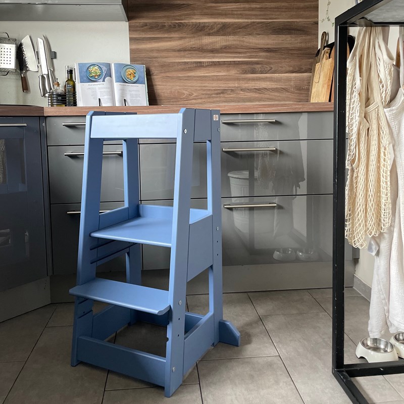 Tour d'apprentissage en bois felix bleu (Tissy) - Image 2