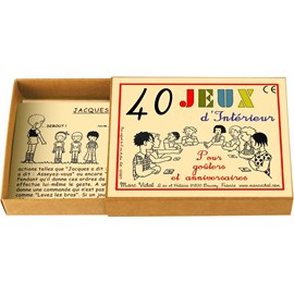Marc vidal 40 jeux d'intérieur - dès 3 a