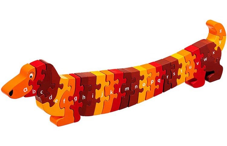 Puzzle alphabet en bois enfant 30x30cm - Centrakor