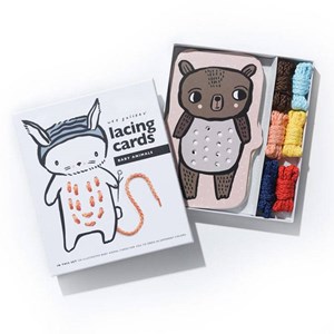 Cartes à lacer - bébés animaux