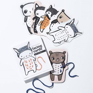 Cartes à lacer - bébés animaux