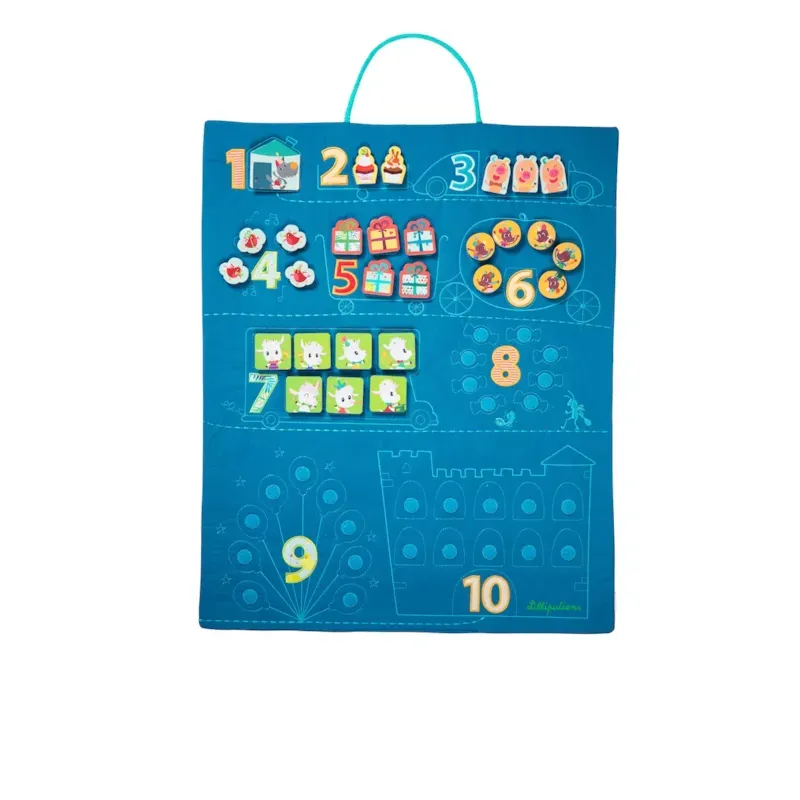 Panneau j'apprends à compter