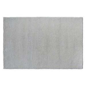 Tapis rectangulaire en laine bouclée éc