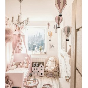 Montgolfière décorative bleu clair bleu