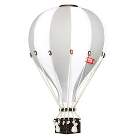 Montgolfière décorative gris clair gris