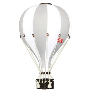 Montgolfière décorative gris clair gris