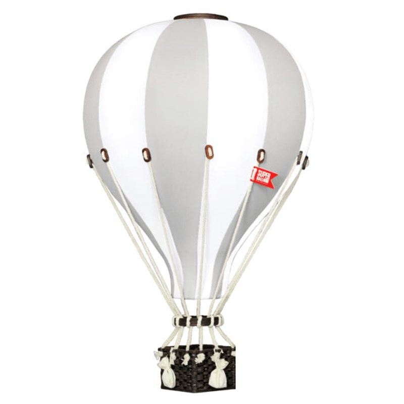 Montgolfière décorative gris clair gris