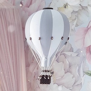 Montgolfière décorative gris clair gris