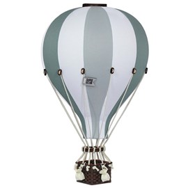 Montgolfière décorative eucalyptus vert