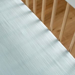 Drap housse gaze de coton à carreaux