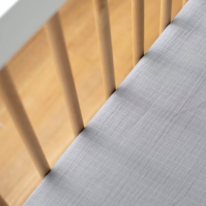 Drap housse gaze de coton à carreaux