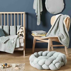 Tresse de lit bébé universelle vert de