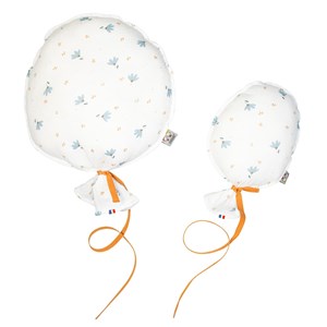 Ballon déco mural gaze coton bleuet