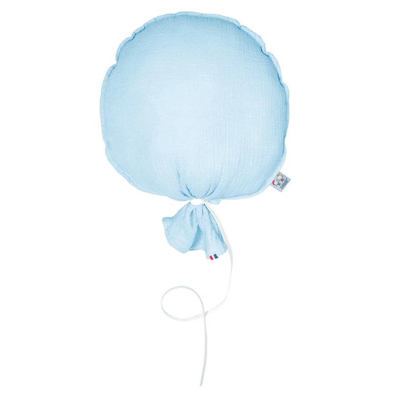 Ballon mural gaze coton bleu 38 cm