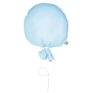 Ballon mural gaze coton  bleu 38 cm