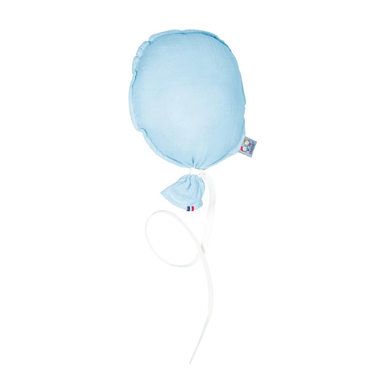 Ballon mural gaze coton bleu 28 cm