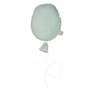 Ballon mural gaze coton  vert de gris