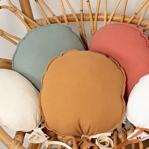 Ballon mural gaze coton  camel 38 cm