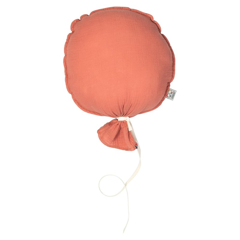 Ballon mural gaze coton terracotta 38