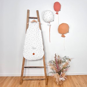 Ballon mural décoratif gaze coton blanc