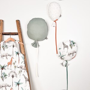 Ballon mural déco satin coton safari