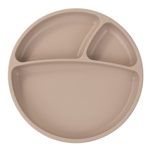 Assiette bébé ventouse en silicone nude