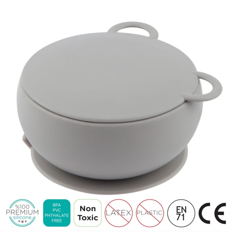 Bol bébé ventouse couvercle silicone (Minikoioi) - Image 1