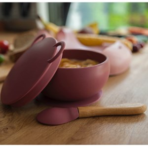 Bol bébé ventouse couvercle silicone