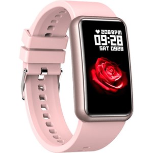 Montre connectée abyx etna rose poudré Rose