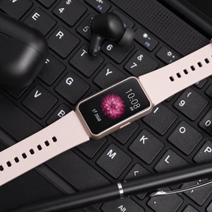 Montre connectée abyx etna rose poudré Rose