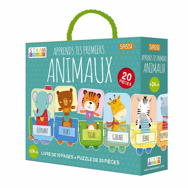 Puzzle et livre premiers animaux
