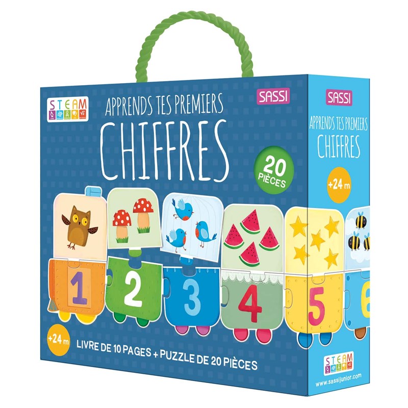 Puzzle livre éducatif premiers chiffres
