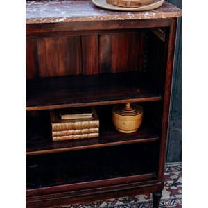 Étagère en bois et en marbre n°111