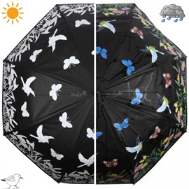 Parapluie magique decor champêtre