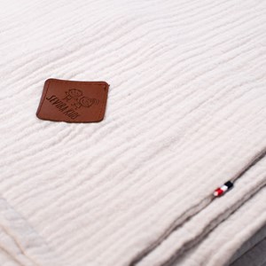 Taie de coussin à nouer en gaze de