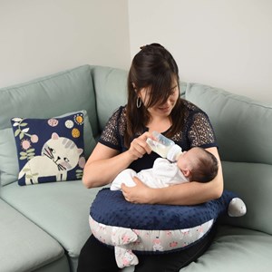 Taie de coussin en coton bio chat